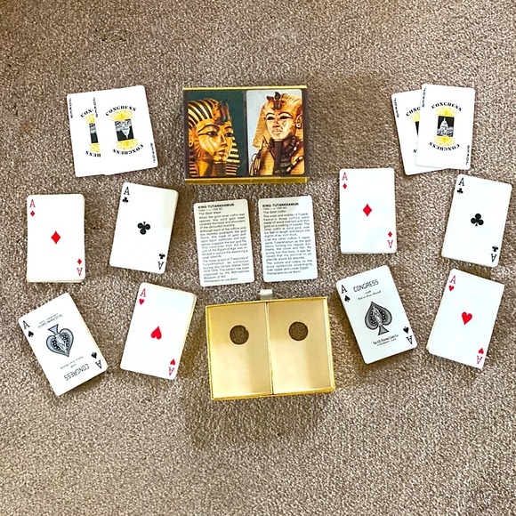 Vintage Congress Playing Cards featuring King Tut - Picture 3 of 9